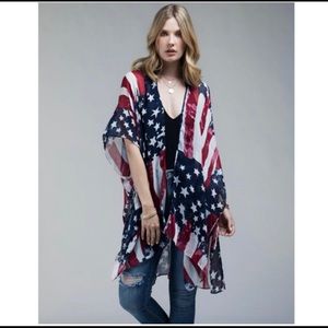 American Pride Flag Kimono